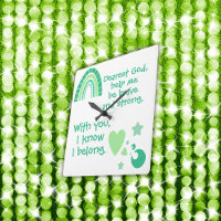 Christian Prayer for kids Green|