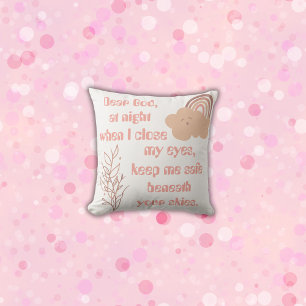 Christian Prayer for kids Pink   Cushion