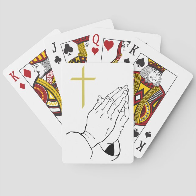 Christian prayer playing cards (Back)