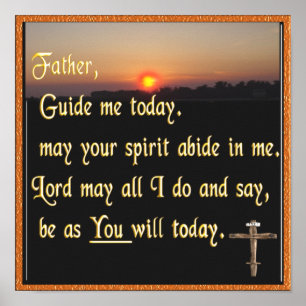 Christian prayer poster