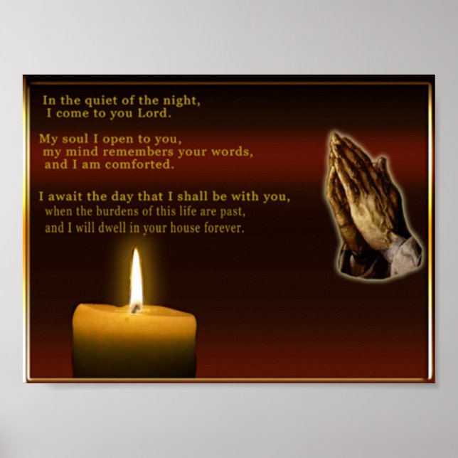 Christian prayer poster (Front)