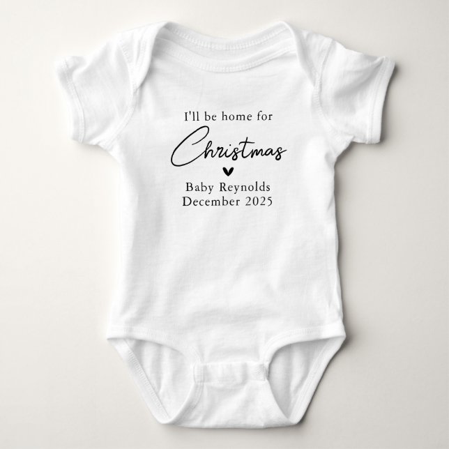 Christian Pregnancy Announcement Baby Bodysuit (Front)