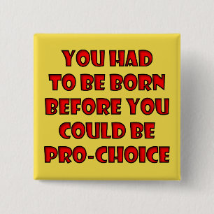 Christian Pro-Choice Anti-Abortion Choose Life 15 Cm Square Badge