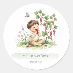  Christian Psalm 23:5 Sticker – My Cup Overflows