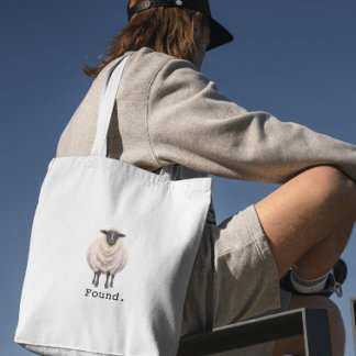 Christian Psalm 23 Lamb  Tote Bag
