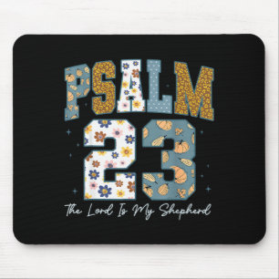 Christian Psalm 23 Retro The Lord Is My Shepherd B Mouse Pad