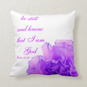 Christian Psalm Pillow, Psalm 46:10 Cushion