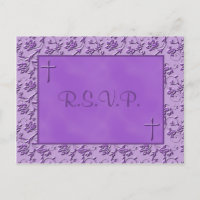 Christian Purple R.S.V.P. Postcard