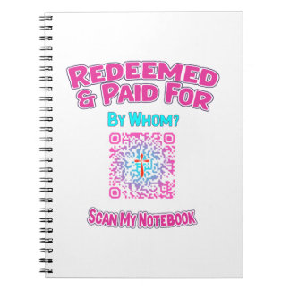 Christian QR Code Notebook Redeemed and Paid For