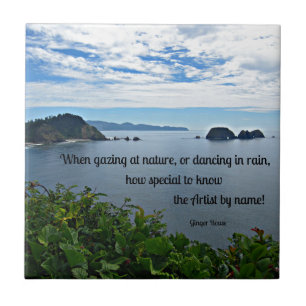 Christian quote about Nature Tile