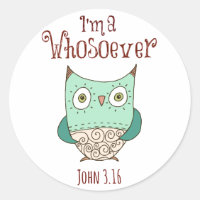Christian Quote: I'm a Whosoever with Owl