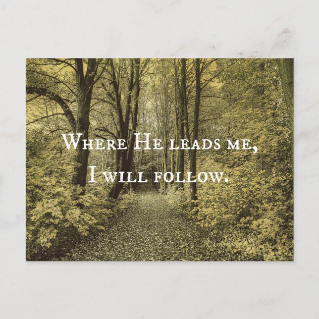 Christian Quote Postcard (Front)