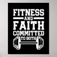 Christian Quote Workout Fitness & Faith Both