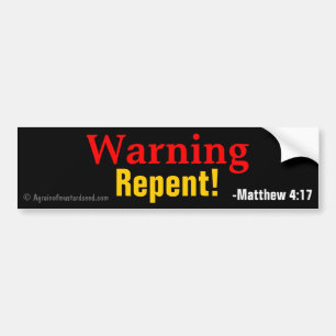 Christian Quotes Bumper Sticker