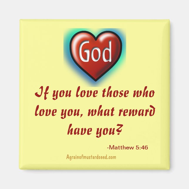 Christian Quotes Inspirational Magnet (Front)
