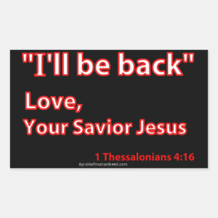 Christian Quotes Rectangular Sticker