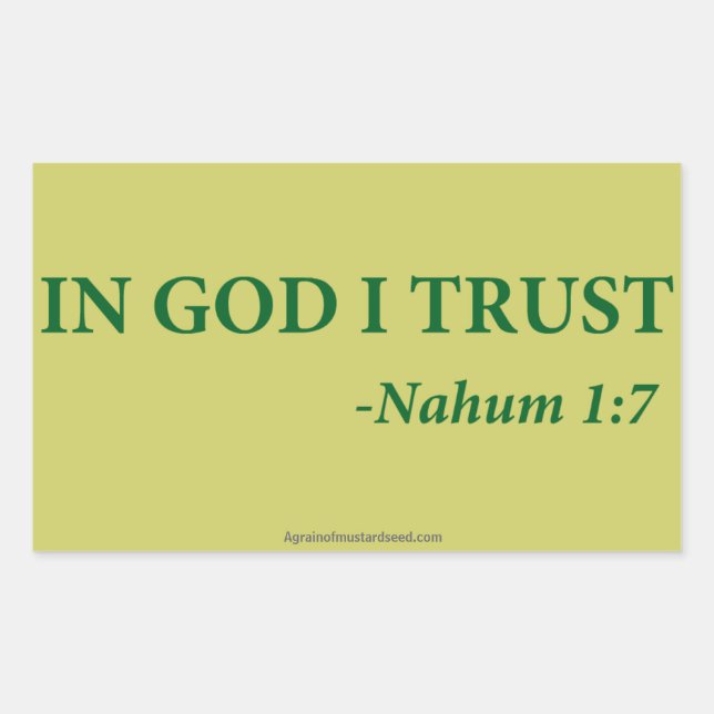 Christian Quotes Rectangular Sticker (Front)