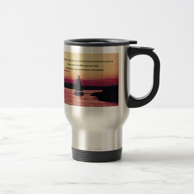 Christian Quotes Travel Mug (Right)