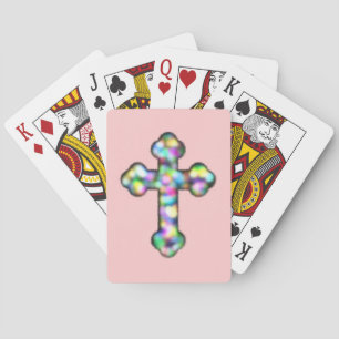 Christian Rainbow Cross Playing Cards