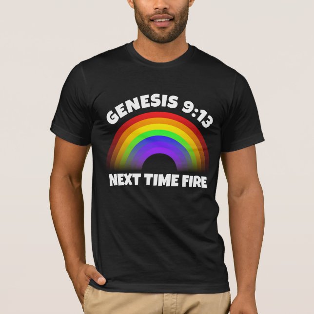 CHRISTIAN RAINBOW GENESIS 9:13 T-shirts (Front)