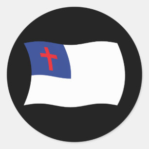 Christian Religion Flag Sticker