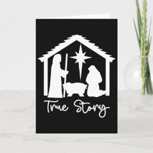Christian Religious Christmas Nativity Scene True  Card