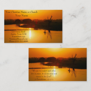 Christian Religious Church Inspirational God Business Card