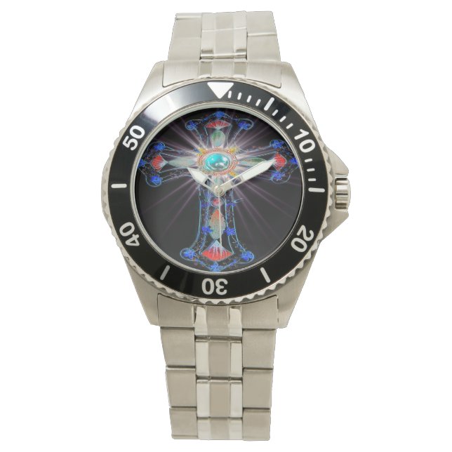 Christian religious cross watch designs (Front)