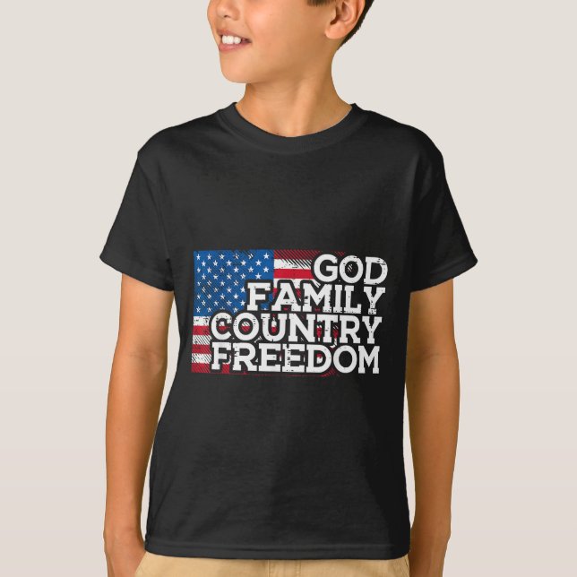 Christian Religious God Jesus Patriotic Men Women  T-Shirt (Front)