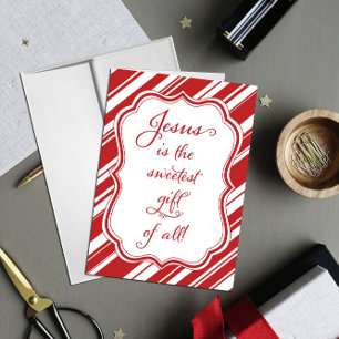 Christian Religious Jesus Red and White Christmas