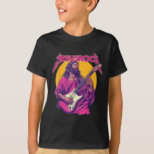 Christian Retro Funny Quote Jesus Rock Basic Music T-Shirt