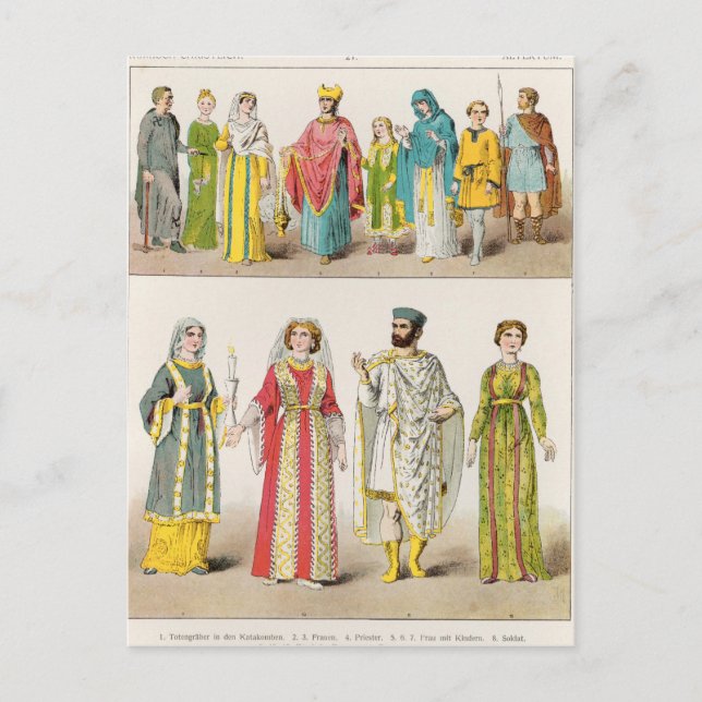 Christian Roman Dress Postcard (Front)