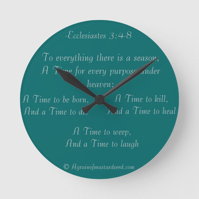 Christian Round Clock (Front)