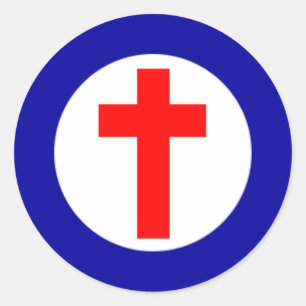 Christian Roundel Classic Round Sticker