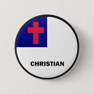 Christian Roundel quality Flag 6 Cm Round Badge
