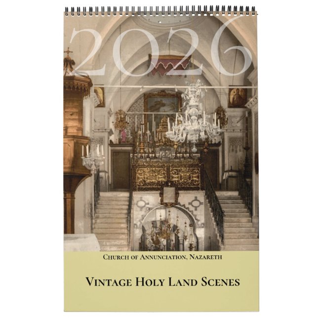 Christian Sacred Sites New Testament Calendar (Cover)