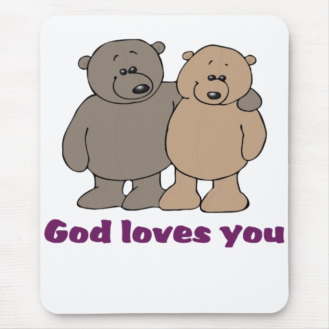 Christian Saying Mouse Pad (Front)