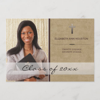 Christian School Graduation Photo Announcement