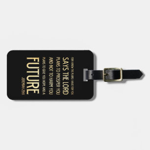 Christian Scriptural Bible Verse - Jeremiah 29:11 Luggage Tag
