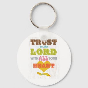 Christian Scriptural Bible Verse - Proverbs 3:5 Key Ring