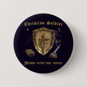 Christian Scripture 6 Cm Round Badge