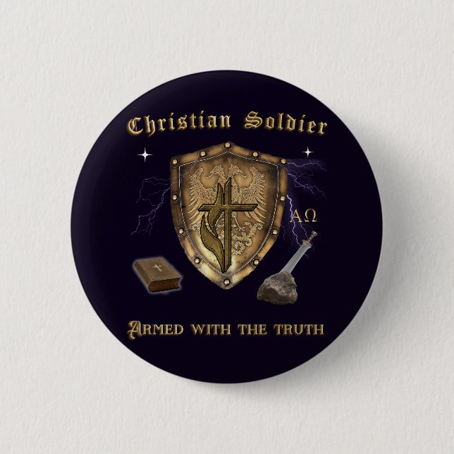 Christian Scripture 6 Cm Round Badge (Front)