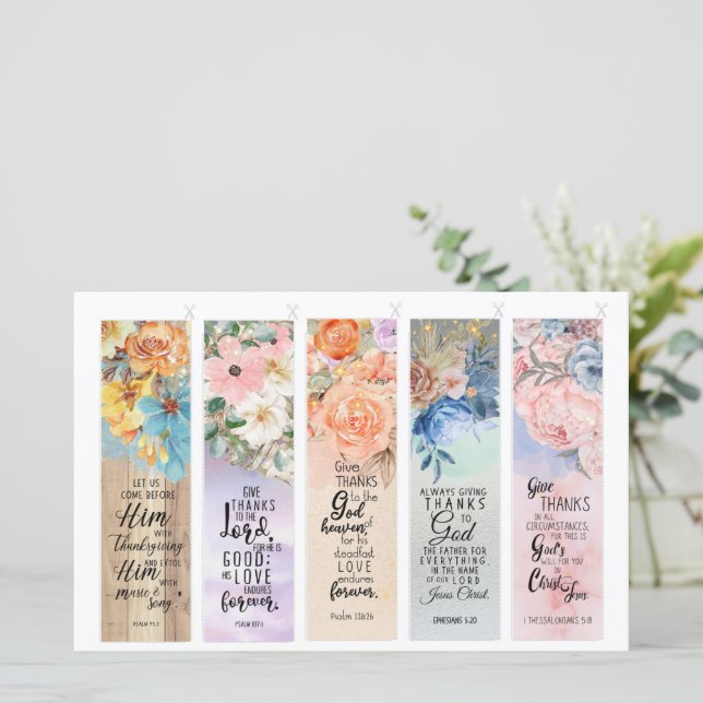 Christian Scripture Bookmarks (Standing Front)