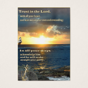Christian scripture buisness card