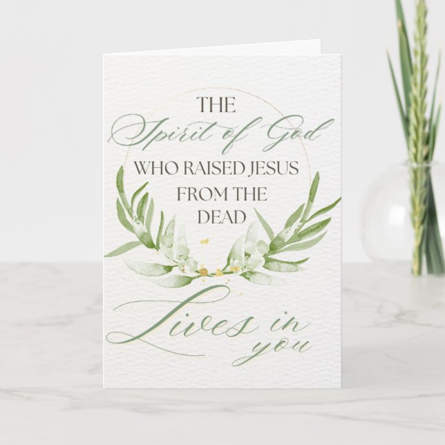 Christian Scripture Easter Card (Front)