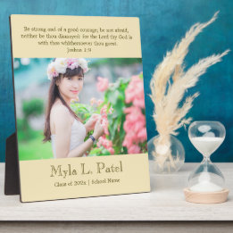 Christian Scripture Graduation 8x10 Photo Desktop  Plaque