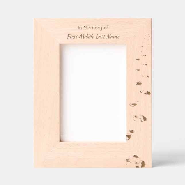 Christian Scripture Keepsake Footprints in Sand Etched Frames (Front)