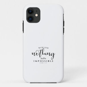 Christian Scripture Nothing shall be Impossible Case-Mate iPhone Case