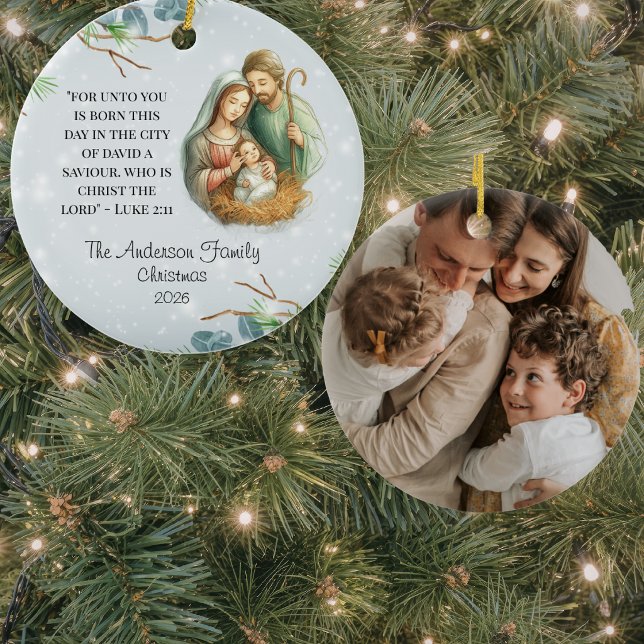 : Christian Scripture Photo Ceramic Tree Decoration (Creator Uploaded)