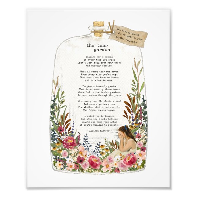 Christian scripture quote wall art print poster (Front)